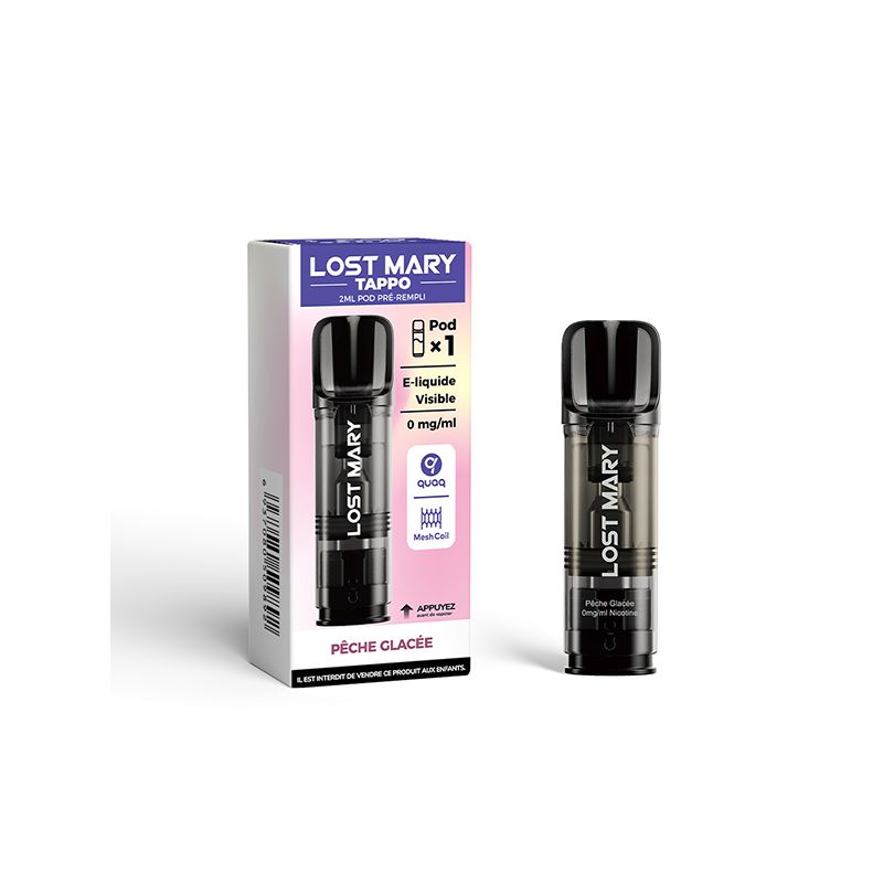 Pod Pré-rempli Tappo Pêche Glacée 2ml (Nicotine:10 mg/ml) - Lost Mary