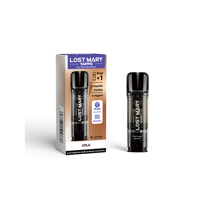 Pod Pré-rempli Tappo Cola 2ml (Nicotine:10 mg/ml) - Lost Mary