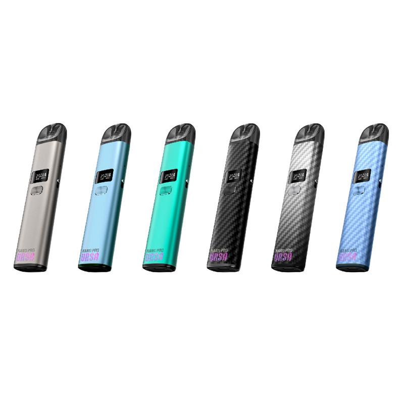 Kit Pod Ursa Nano Pro 900mAh (Couleurs :Blue Carbon) - Lost Vape