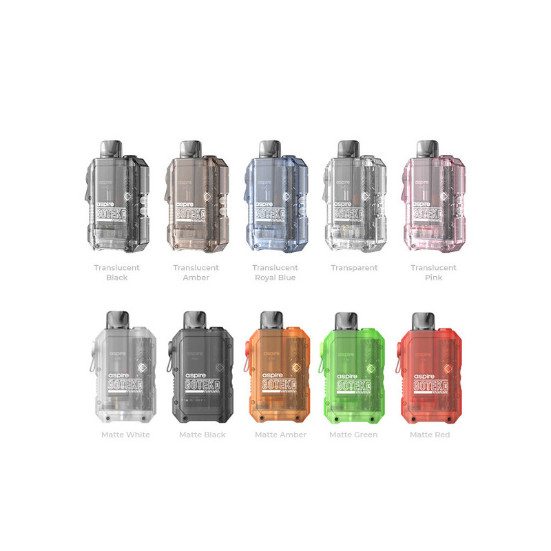 Kit Pod Gotek X 650mAh (Couleurs :Translucent Amber) - Aspire
