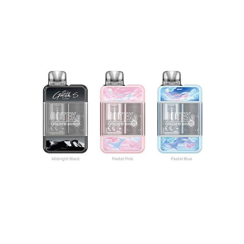Kit Pod Gotek S 650mAh (Couleurs :Midnight Black) - Aspire