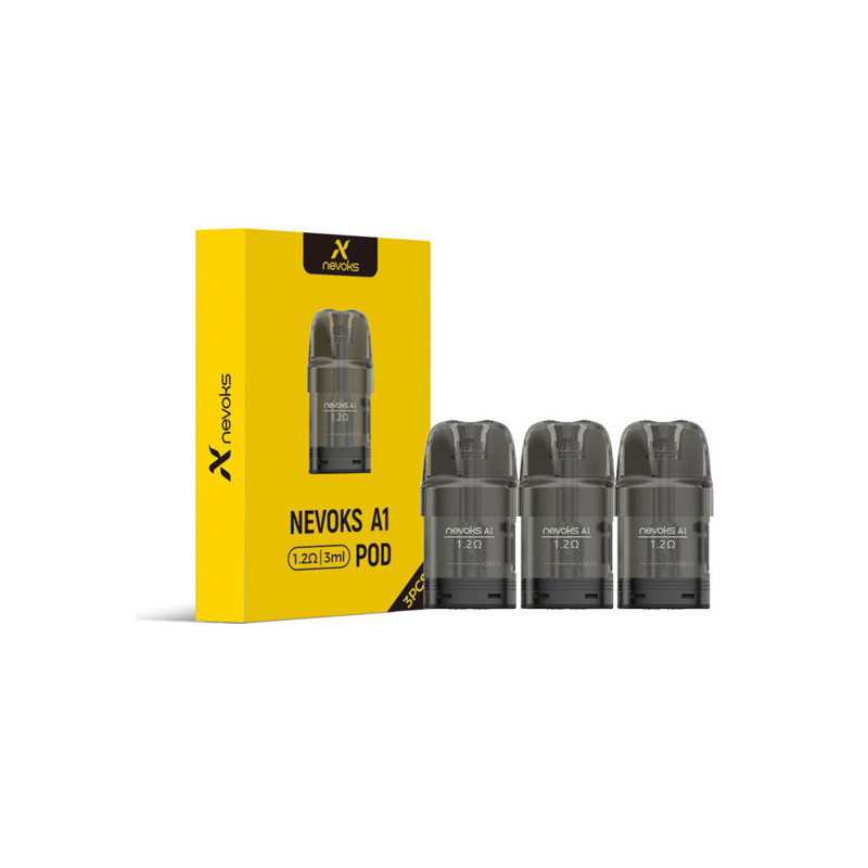 Pod de remplacement A1 3ml (0.4/0.6/0.8/1.2) (Ohmages:1.2 Ohms, Contenance:3ml) - Nevoks