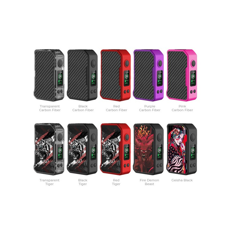 Box MVP 220w (Couleurs :Pink Carbon Fiber) - Dovpo