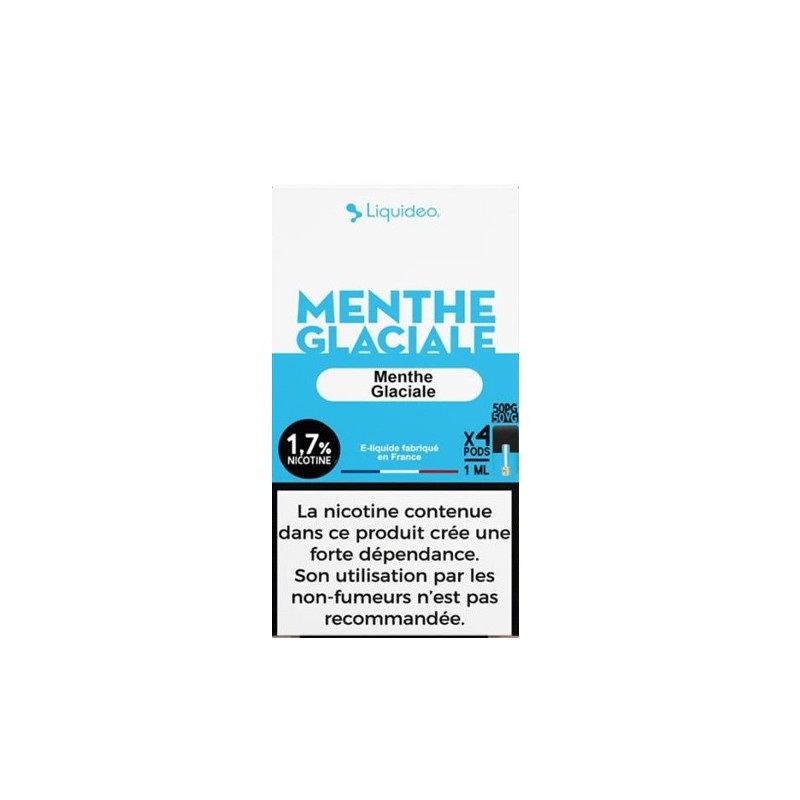 Pods Menthe Glaciale 4x1ml Wpod (Nicotine:18 mg/ml) - Liquideo