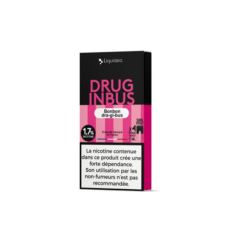 Pods Druginbus 4x1ml Wpod (Nicotine:18 mg/ml) - Liquideo