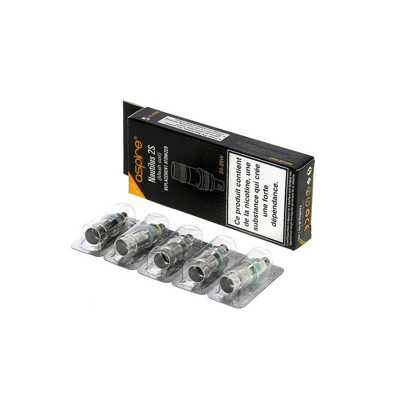 Résistances Nautilus 2S Mesh (0.7ohm) - Aspire (pack de 5)