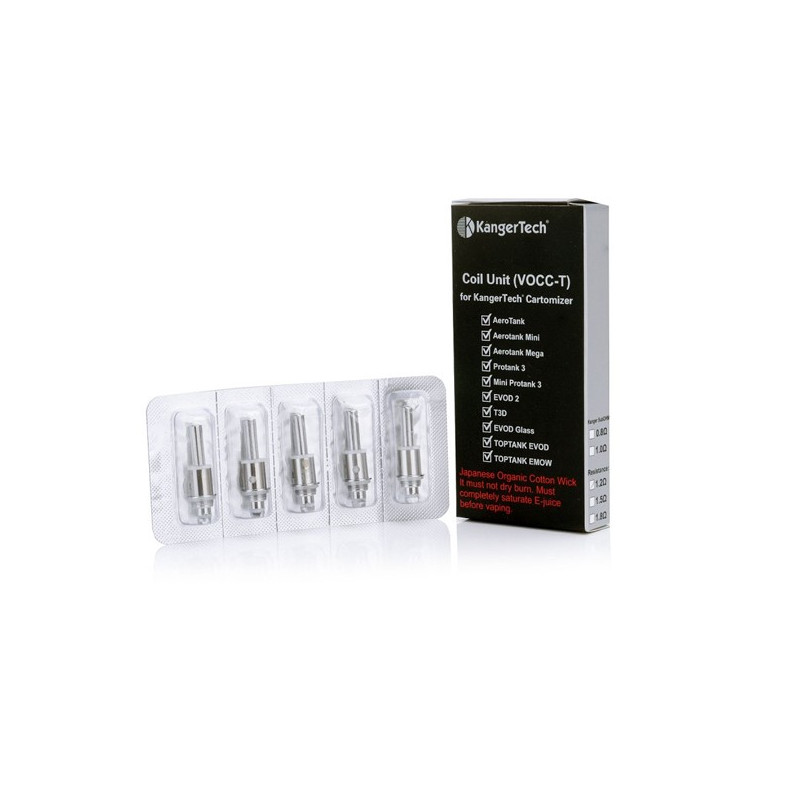 Résistances VOCC-T (1.5/1.8) (Ohmages:1.8 Ohms) - Kangertech