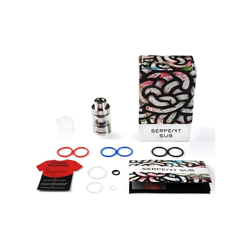 Clearomiseur Serpent Sub 25mm (Couleurs :Noir) - Wotofo