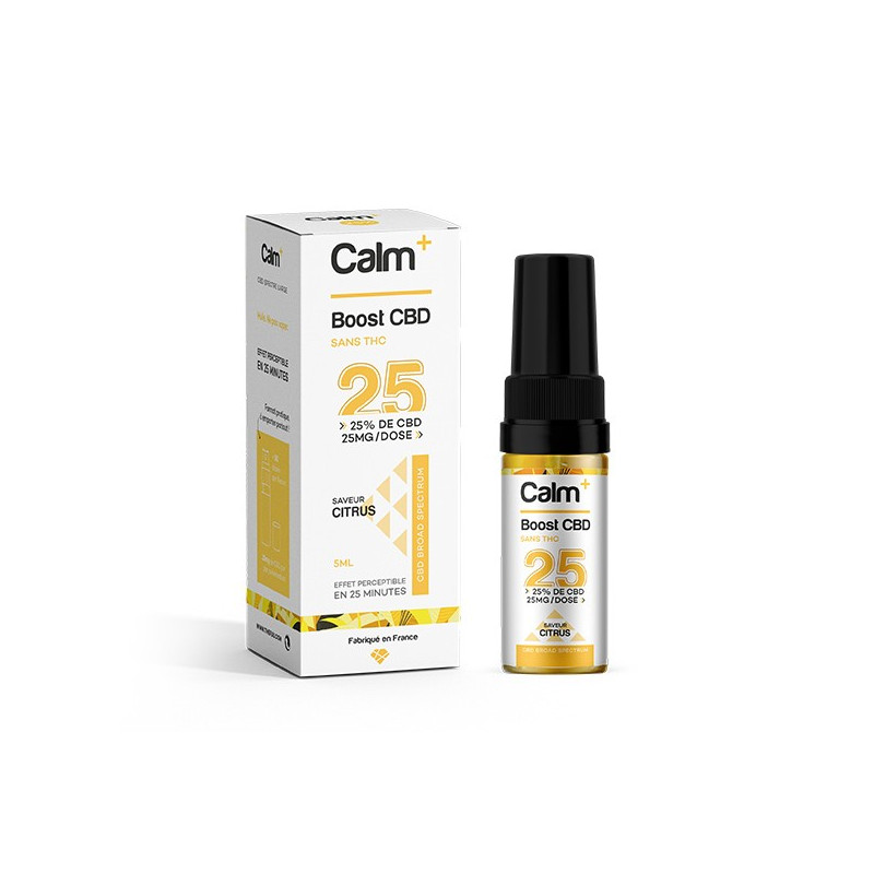 Huile en Spray Boost CBD 5ml Calm+ by Minimal (Nicotine:25mg / dose) - FUU