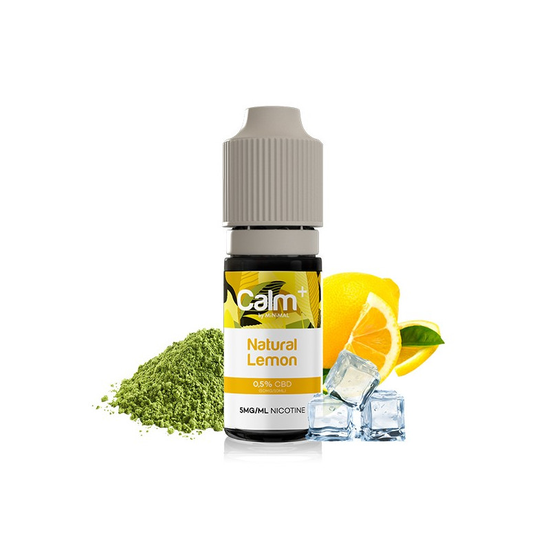 Natural Lemon 10ml Calm+ by Minimal (Nicotine:10 mg/ml) - FUU