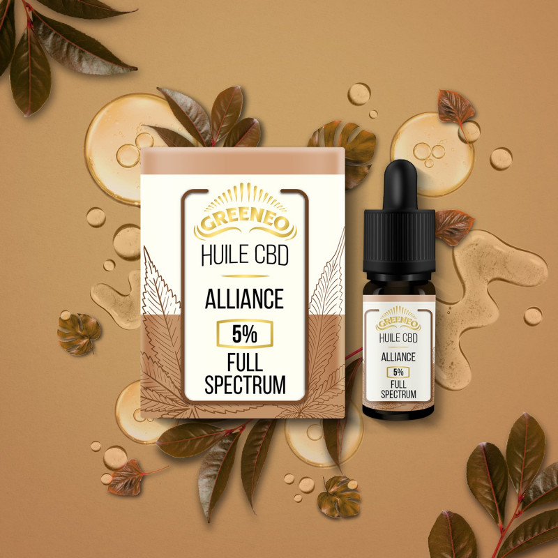 Huile de CBD Alliance 10ml (Nicotine:500mg) - Greeneo
