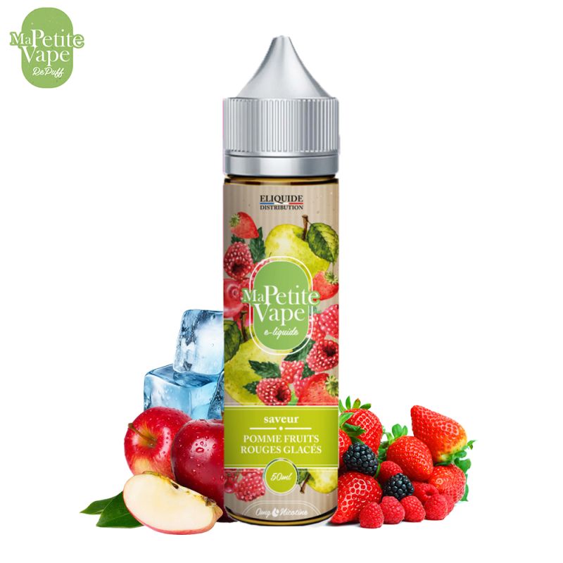 Pomme Fruits Rouges Glacés 50ml (0mg) - Ma Petite Vape