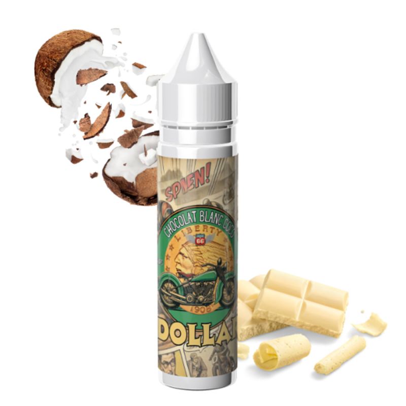Chocolat Blanc Coco 50ml (0mg) - Dollar