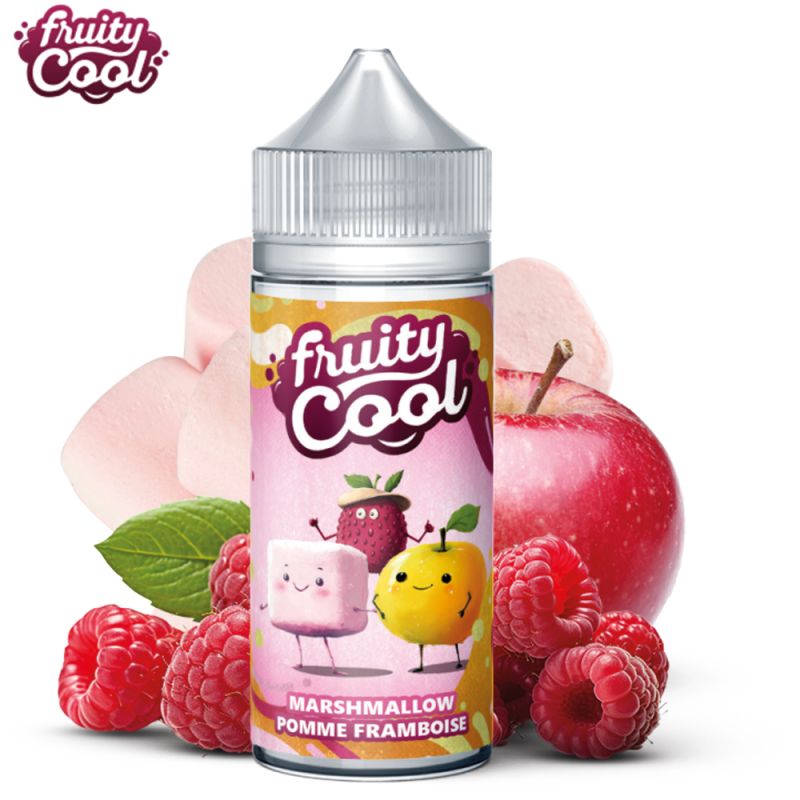Marshmallow Pomme Framboise 100ml (0mg) - Fruity Cool