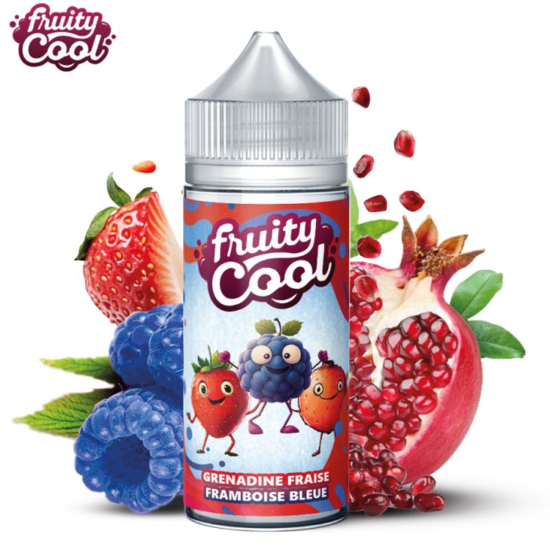 Grenadine Fraise Framboise 100ml (0mg) - Fruity Cool