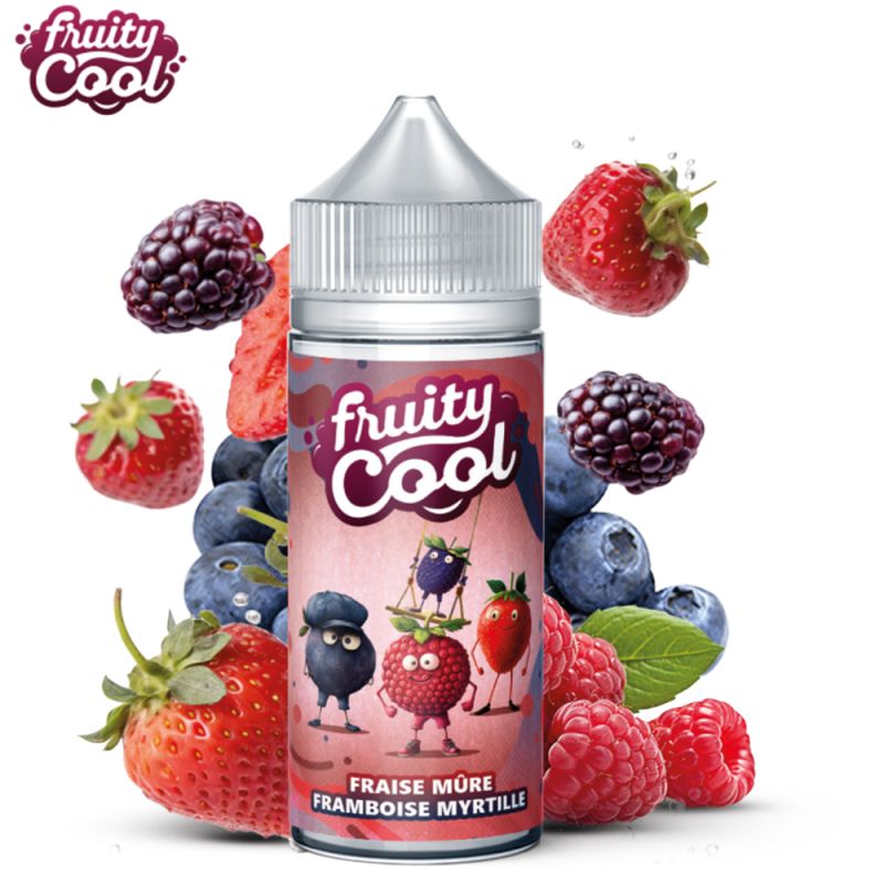 Fraises Mûres Framboises 100ml (0mg) - Fruity Cool