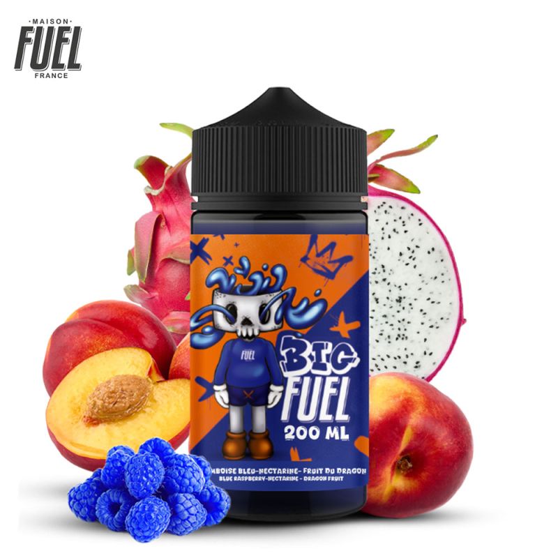 Framboise Bleue Nectarine Fruit du Dragon 200ml (0mg) - Big Fuel by Maison Fuel