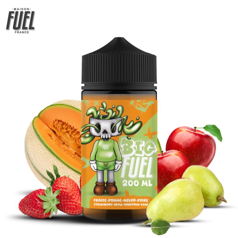 Fraise Pomme Melon Poire 200ml (0mg) - Big Fuel by Maison Fuel