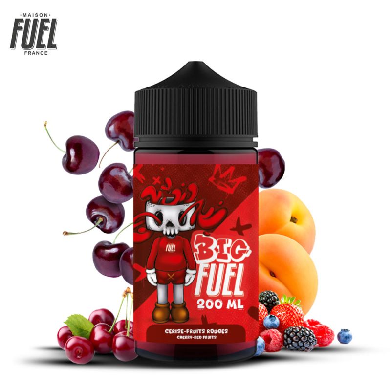 Cerise Fruits Rouges Abricot 200ml (0mg) - Big Fuel by Maison Fuel