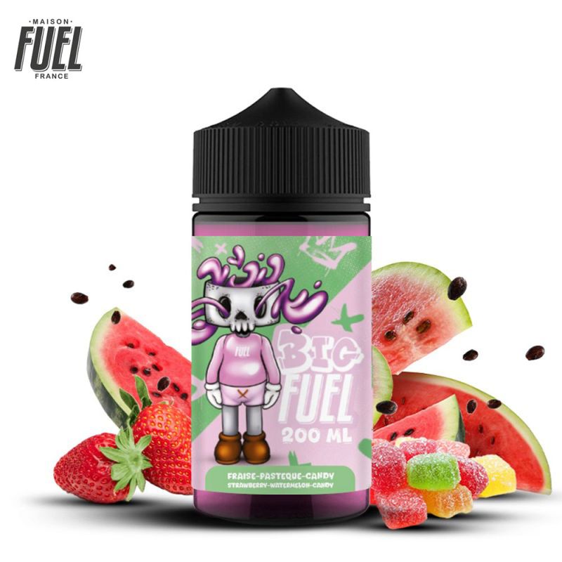 Fraise Pastèque Candy 200ml (0mg) - Big Fuel by Maison Fuel