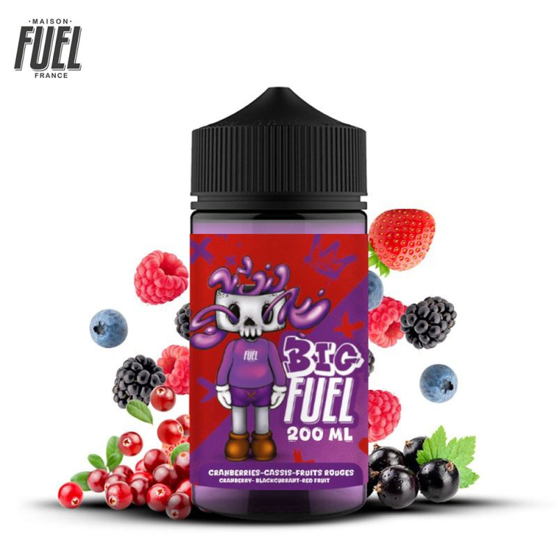 Cranberries Cassis Fruits Rouges 200ml (0mg) - Big Fuel by Maison Fuel