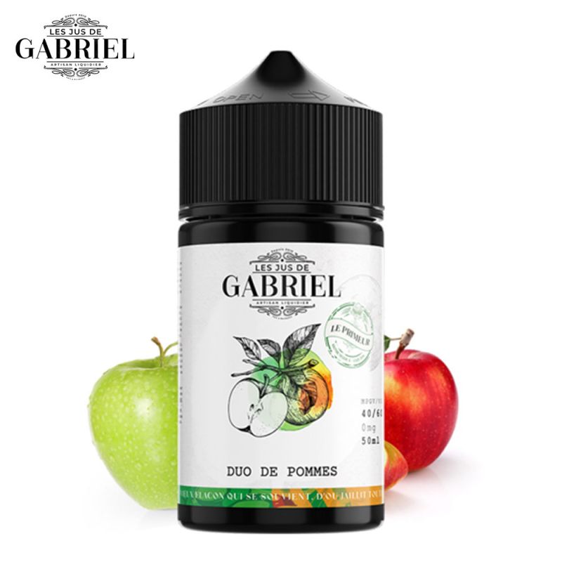 Duo De Pommes 50ml (0mg) - Jus Gabriel