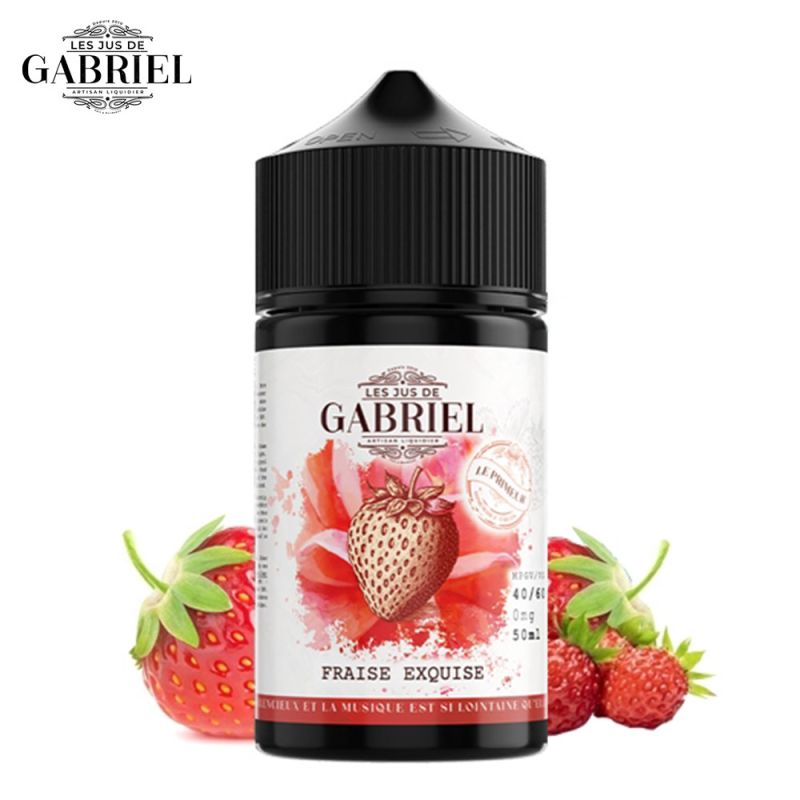 Fraise Exquise 50ml (0mg) - Jus Gabriel