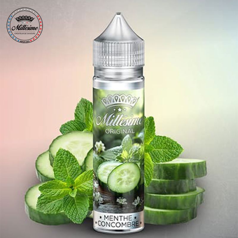Menthe Concombre 50ml -Millésime (0mg) - Menthe Concombre 50ml -Millésime