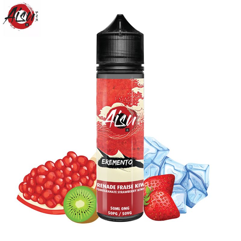 Grenade Fraise Kiwi 50ml (0mg) - Eremento by Aisu