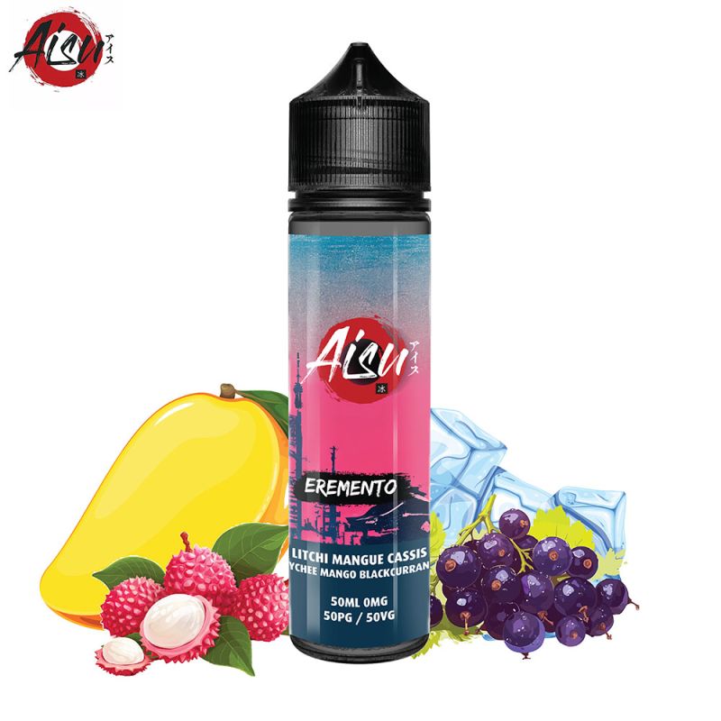 Litchi Mangue Cassis 50ml (0mg) - Eremento by Aisu