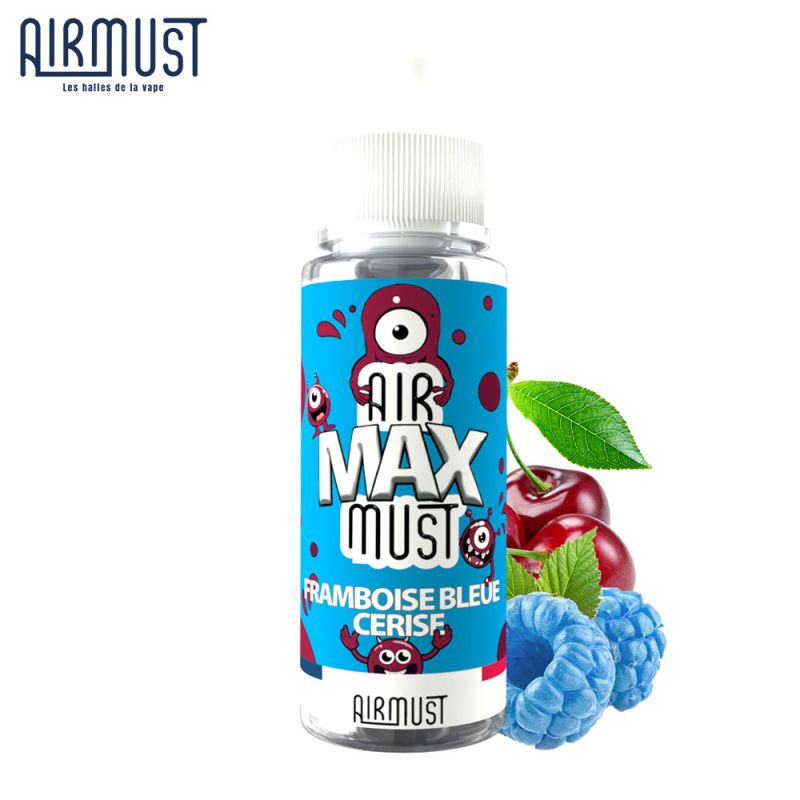 Framboise Bleue Cerise 100ml (0mg) - Airmust Max