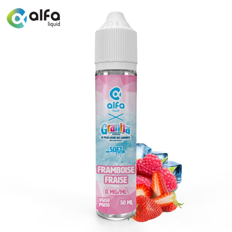 Framboise Fraise 50ml Soft (0mg) - Granita
