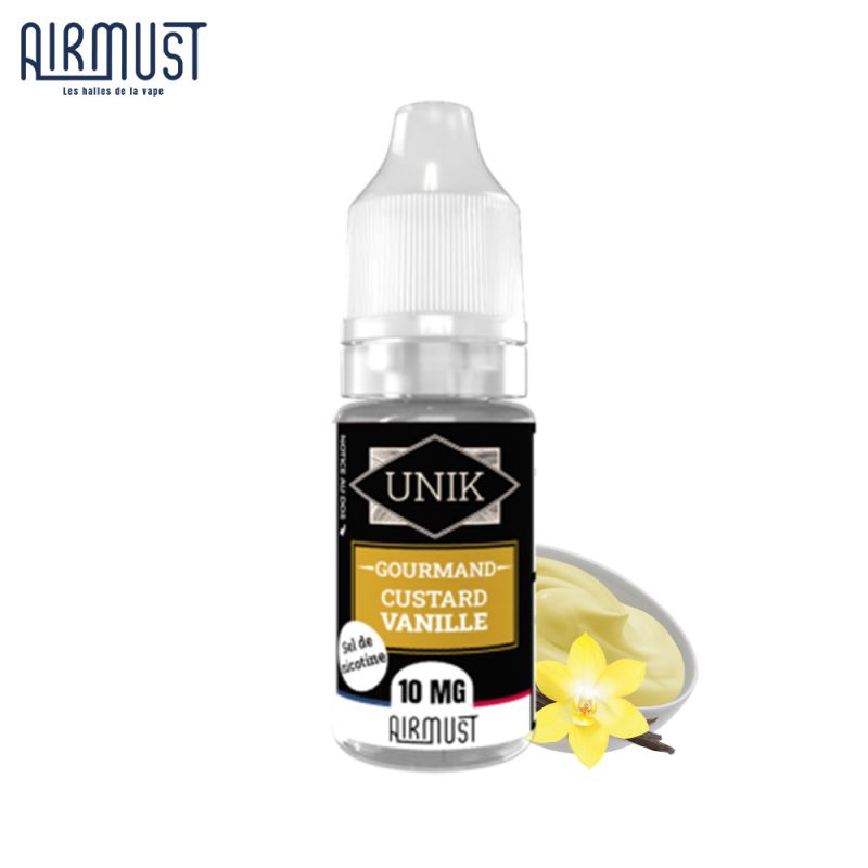Custard Vanille 10ml Nic Salt (10mg) - Unik by Airmust