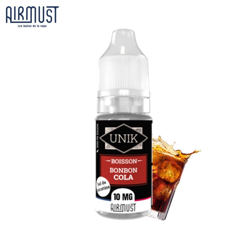 Bonbon Cola Nic Salt 10ml -Unik by Airmust (20mg) - Bonbon Cola Nic Salt 10ml -Unik by Airmust