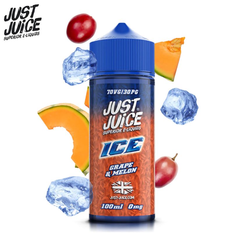 Grape & Melon Ice 100ml (0mg) - Just Juice