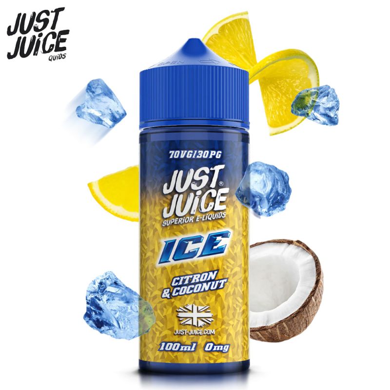 Citron et Coconut Ice 100ml (0mg) - Just Juice
