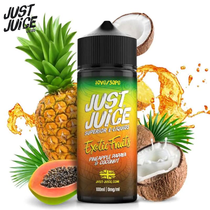 Ananas Papaye et Noix de Coco 100ml (0mg) - Just Juice