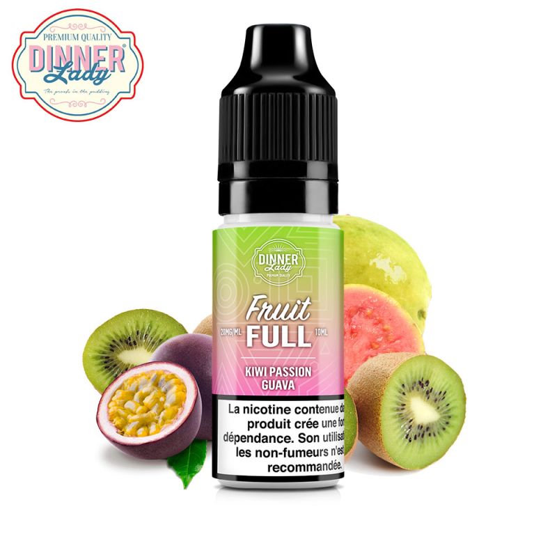 Kiwi Passion Guava 10ml Nic Salt (20mg) - Fruit Full by Dinner Lady