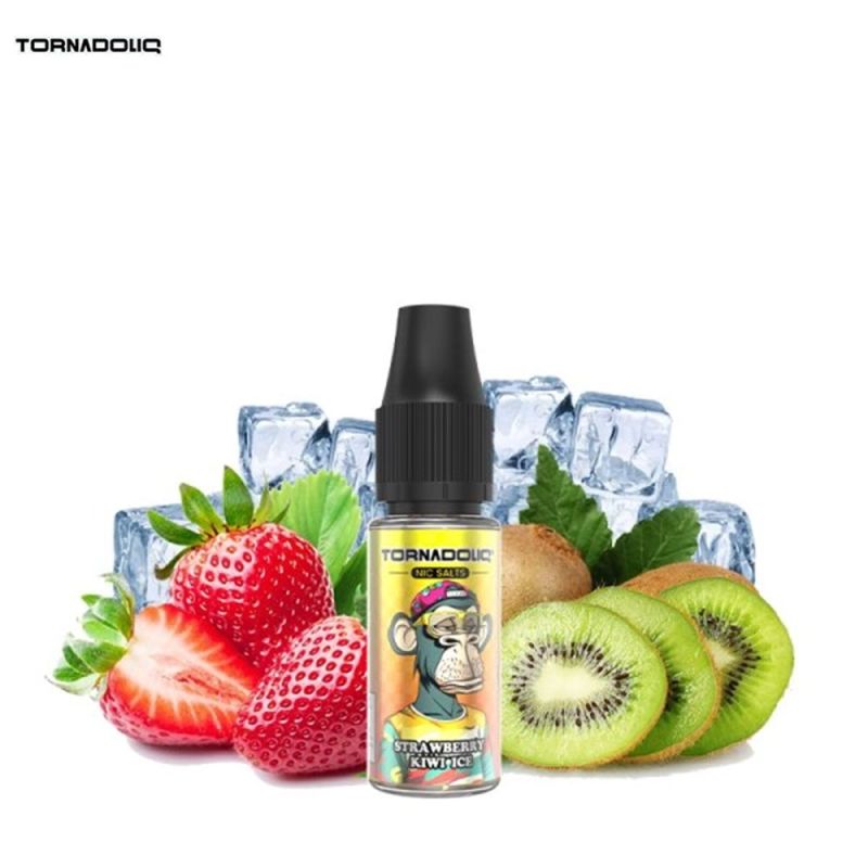 Strawberry Kiwi Ice 10ml Nic Salt (20mg) - Tornadoliq