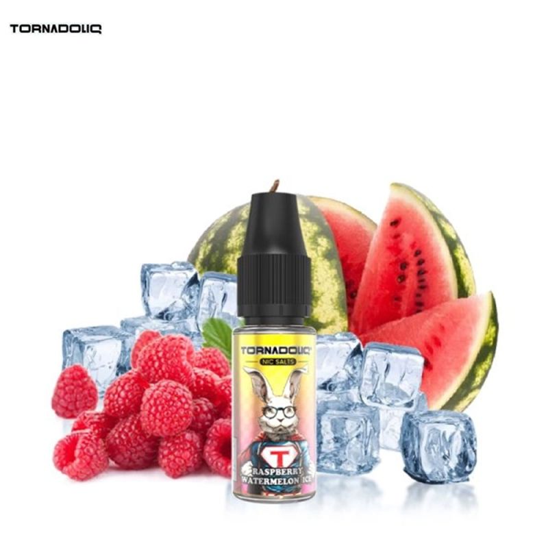 Raspberry Watermelon Ice 10ml Nic Salt (10mg) - Tornadoliq