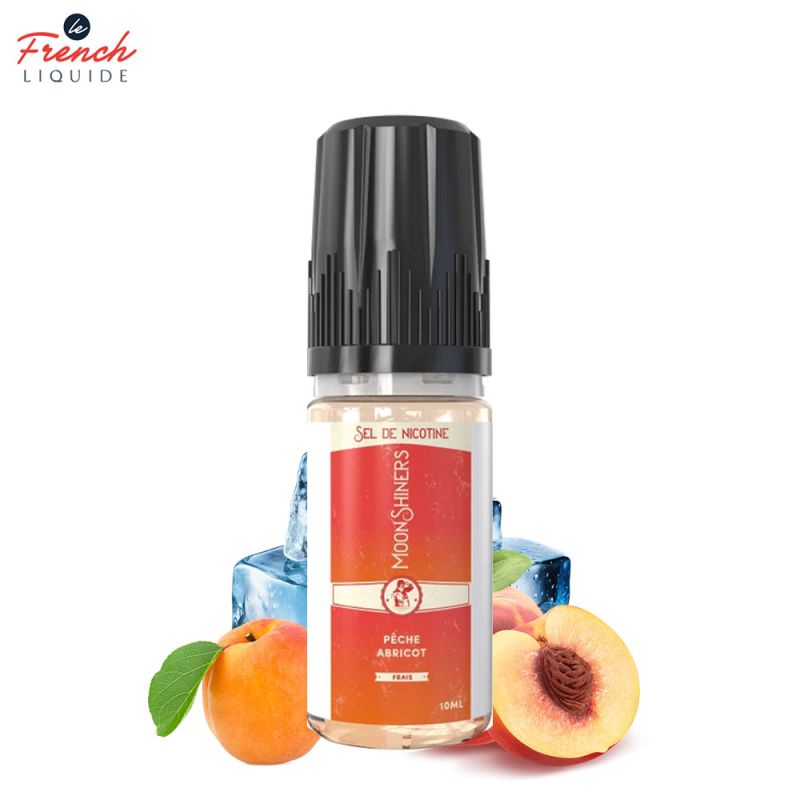 Moon Shiners : Pêche Abricot 10ml Salt (20mg) - Le French Liquide
