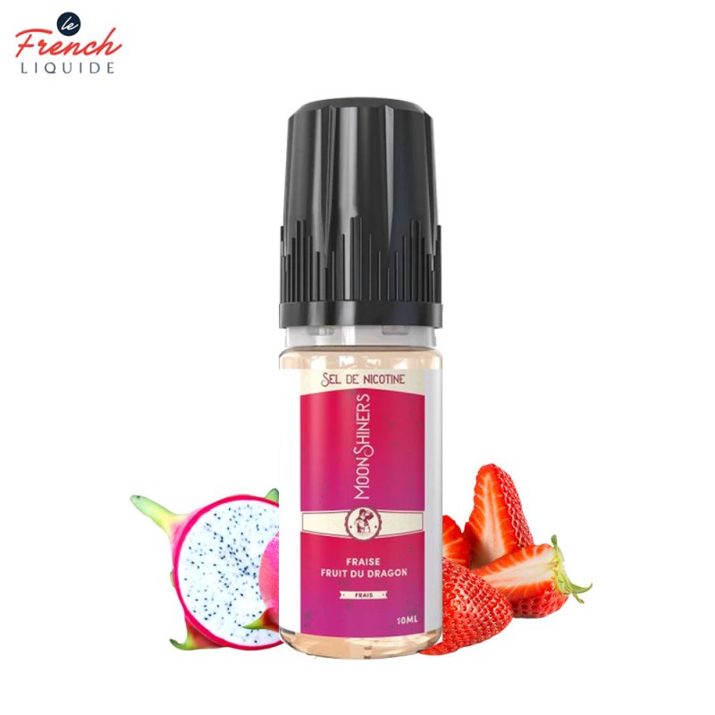 Moon Shiners : Fraise Fruit Du Dragon frais 10ml Salt (20mg) - Le French Liquide