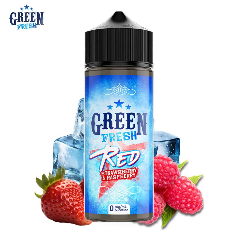 Red 100ml (0mg) - Green Fresh by eliquid France