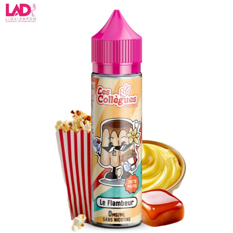 Le Flambeur 50ml (0mg) - Les Collègues by Liquidarom