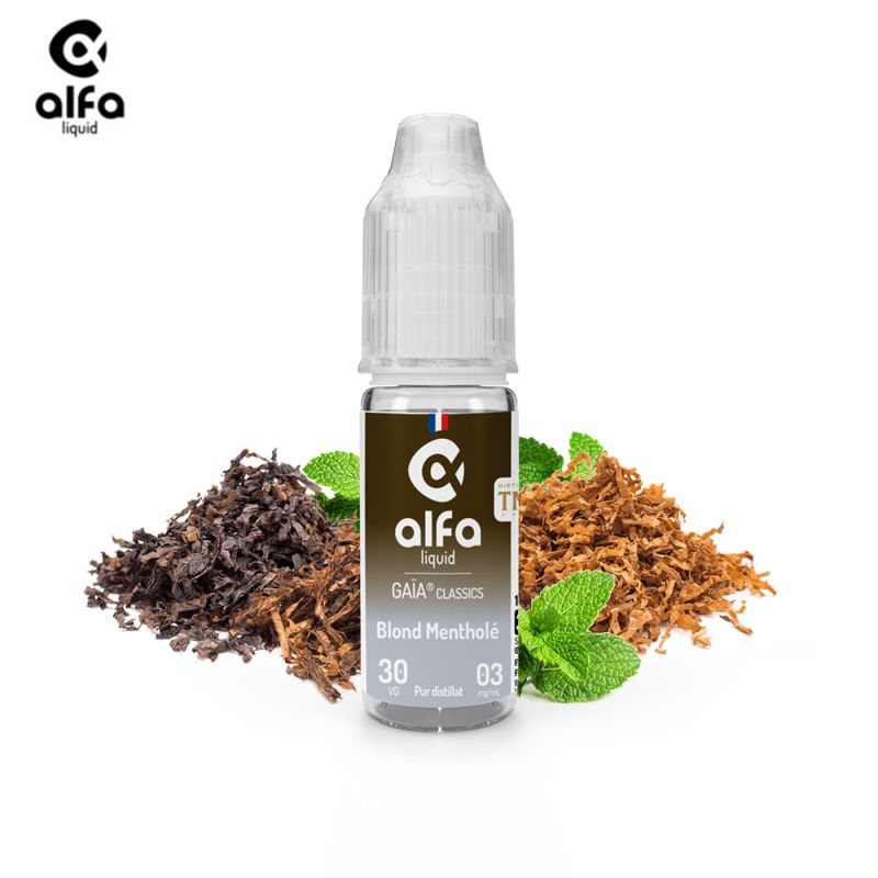 Blond Mentholé 10ml Gaïa Classics (16mg
                              70% / 30%) - Alfaliquid
