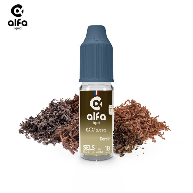Corsé 10ml Nic Salt Gaïa Classics (10mg
                              50% / 50%) - Alfaliquid