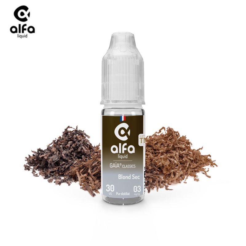 Blond Sec 10ml Gaïa Classics (19.6mg
                              70% / 30%) - Alfaliquid