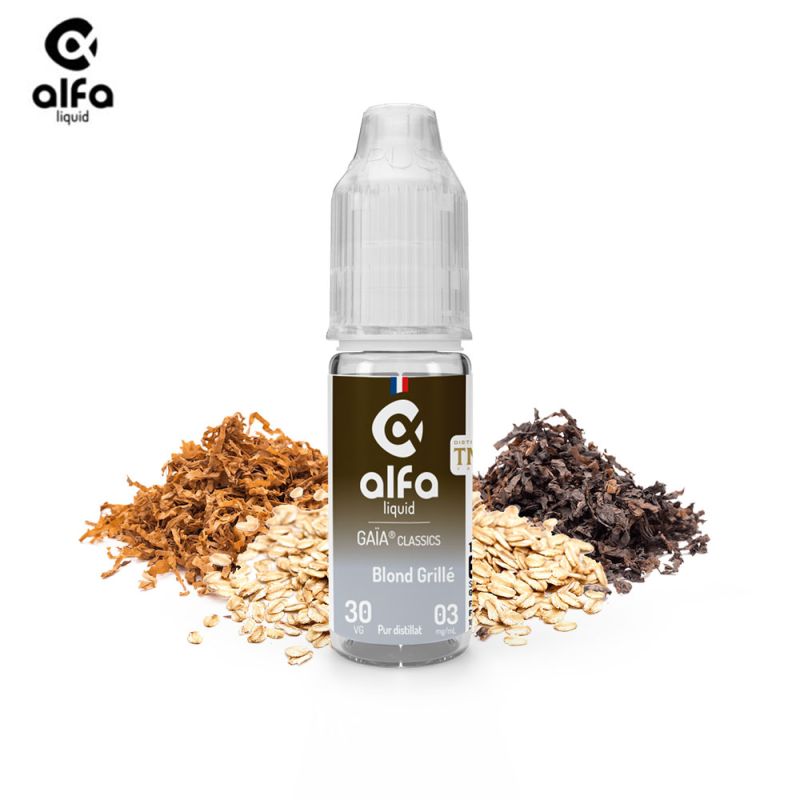 Blond Grillé 10ml Gaïa Classics (3mg
                              70% / 30%) - Alfaliquid