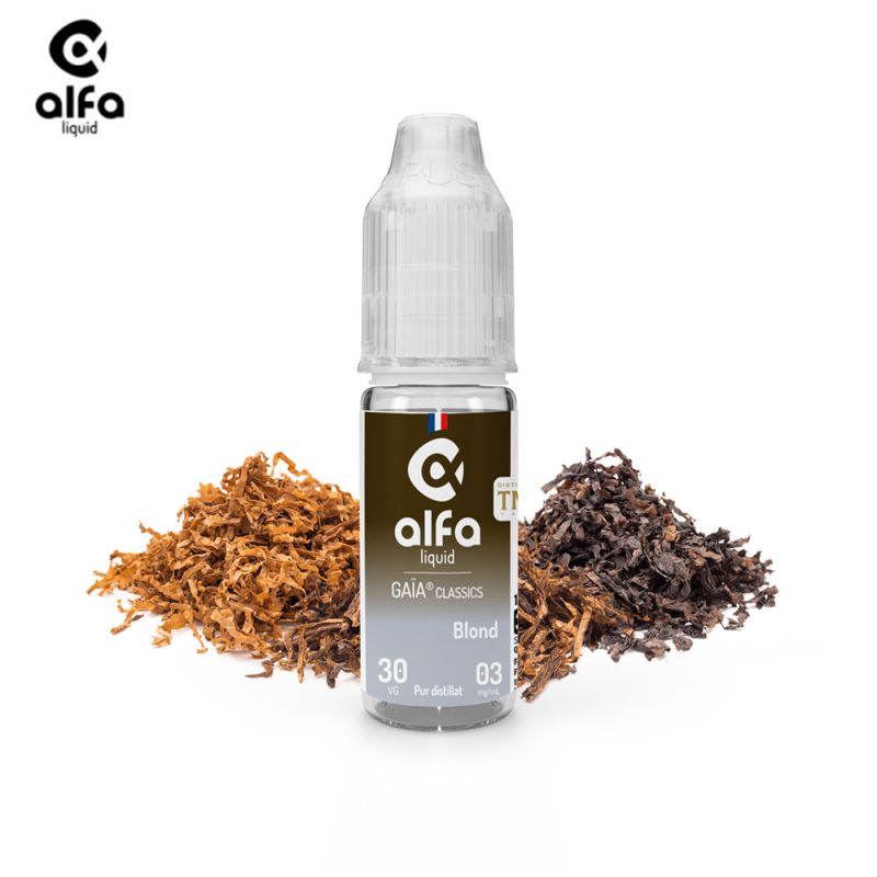 Blond 10ml Gaïa Classics (19.6mg
                              70% / 30%) - Alfaliquid