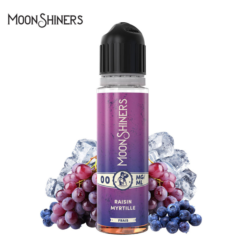 Raisin Myrtille Frais 50ml (0mg) - Moon Shiners by Le French Liquide
